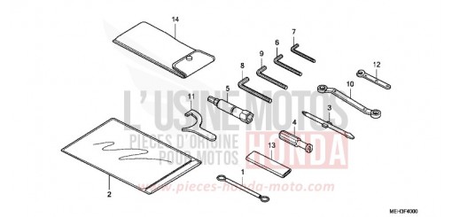 OUTILS NSA700A8 de 2008